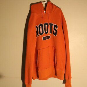 Vintage Roots Hoodie Made In Canada Orange Size Large